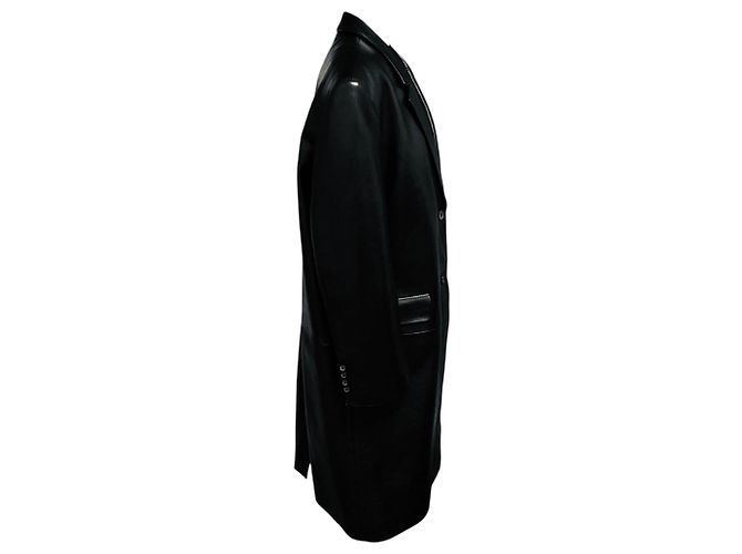 Magda Butrym Oversized Lammleder Mantel Schwarz - Ansicht 2