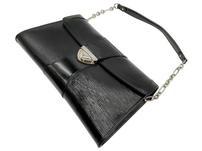 Clutch Lena Louis Vuitton in pelle Epi Electric nera - vista 2
