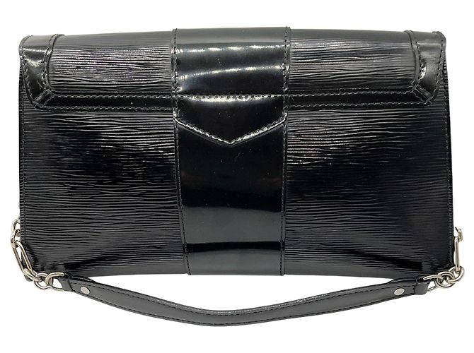 Clutch Lena Louis Vuitton in pelle Epi Electric nera - vista 3