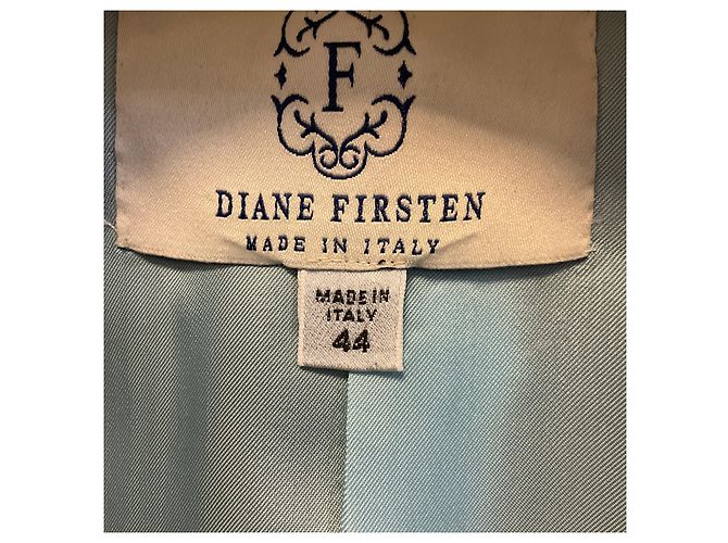 Autre Marque Diane Firsten Charcoal Grey Three Button Wool and Mohair Blazer - view 4