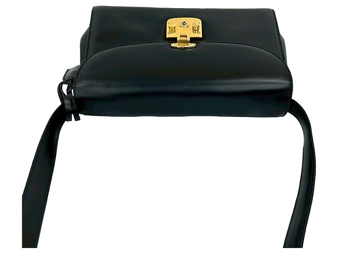 Borsa a tracolla Lady lock Gucci in pelle di vitello liscia nera - vista 14