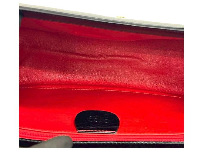 Borsa a tracolla Lady lock Gucci in pelle di vitello liscia nera - vista 3