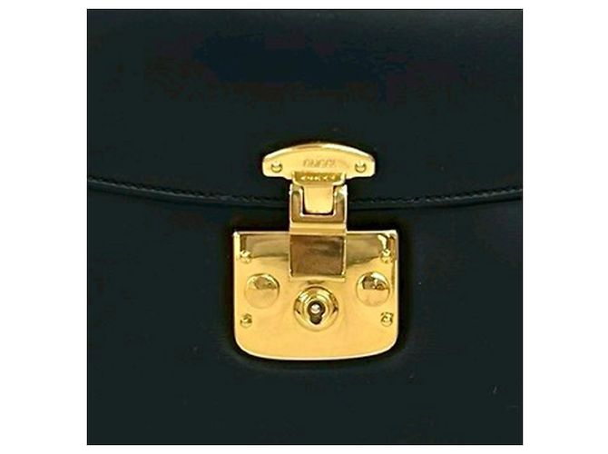 Borsa a tracolla Lady lock Gucci in pelle di vitello liscia nera - vista 5