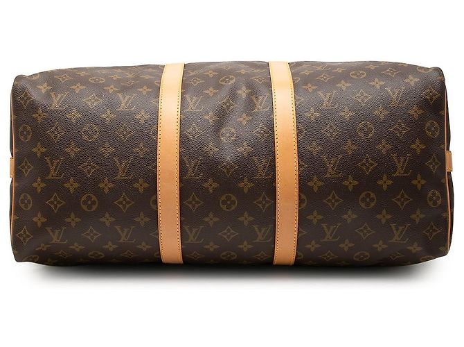 Borsa da viaggio Louis Vuitton Monogram Keepall Bandouliere 50 Marrone - vista 3