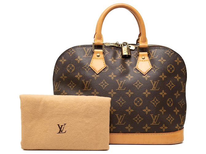 Borsa Louis Vuitton Monogram Alma PM Marrone - vista 7