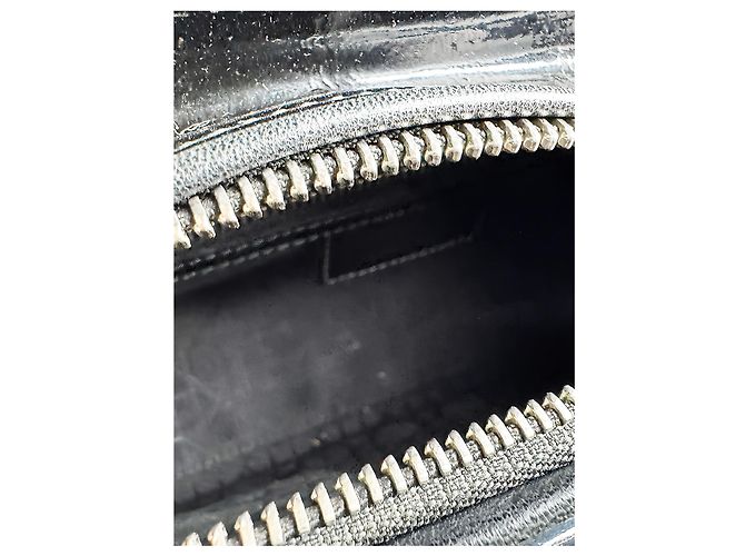 Borsa Lady Dior Medium in pelle vernice Cannage Nera - vista 4