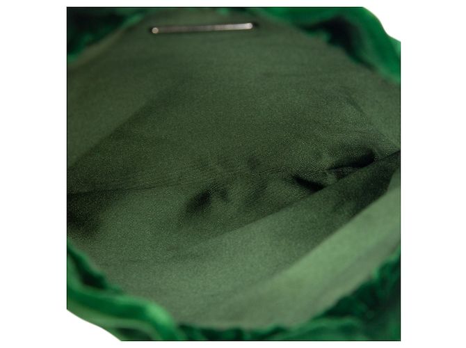 Pouch Prada Beaded Velluto verde - vista 4