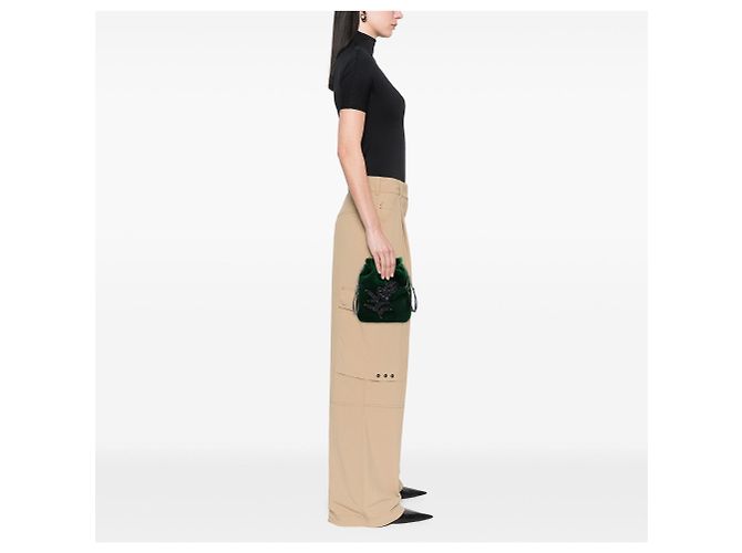 Pouch Prada Beaded Velluto verde - vista 6