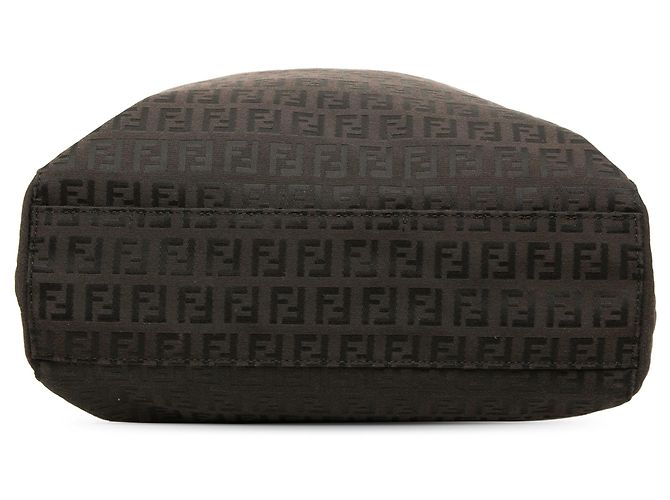 Borsa Tote Fendi Zucchino Canvas marrone - vista 3