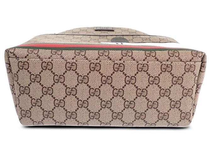 Zainetto per bambini Gucci GG Supreme Web Dog Beige - vista 3