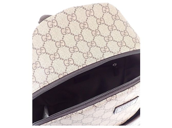 Zainetto per bambini Gucci GG Supreme Web Dog Beige - vista 9