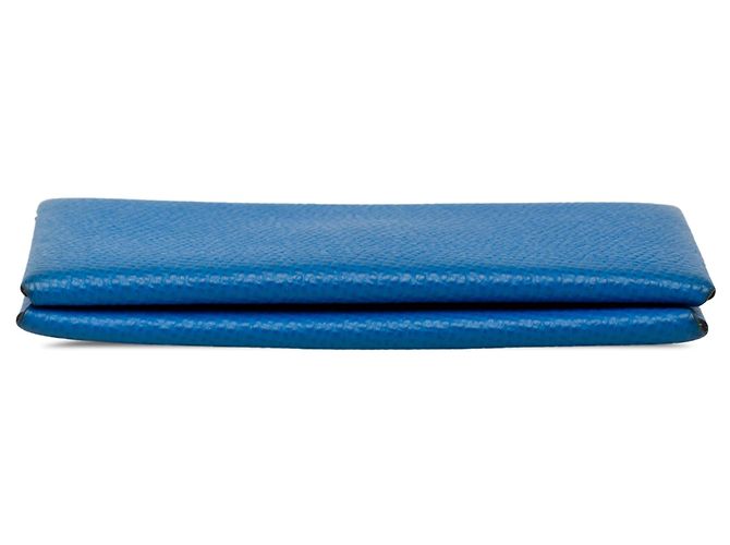 Tarjetero Hermès Calvi de Epsom Azul - vista 3