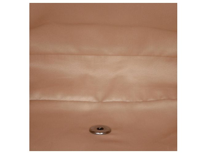 Borsa a tracolla Chanel CC in raso beige trapuntata con paillettes - vista 4