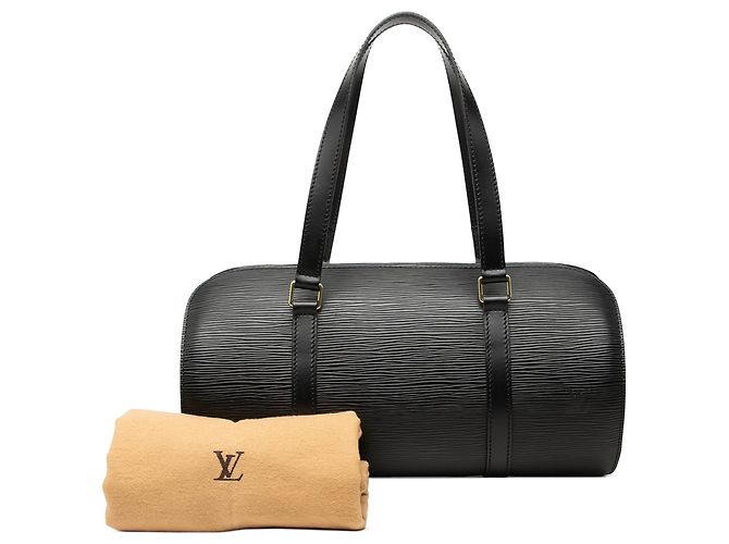 Borsa a mano Louis Vuitton Epi Soufflot Nera - vista 7