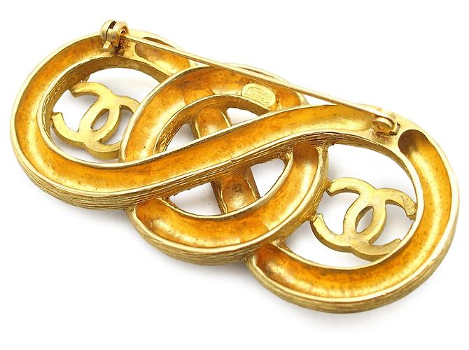 Chanel CC Infinity Brosche gold-plated - Ansicht 2