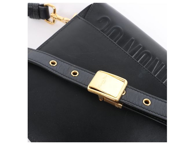 Borsa a tracolla Bobby in pelle Christian Dior Nera - vista 7
