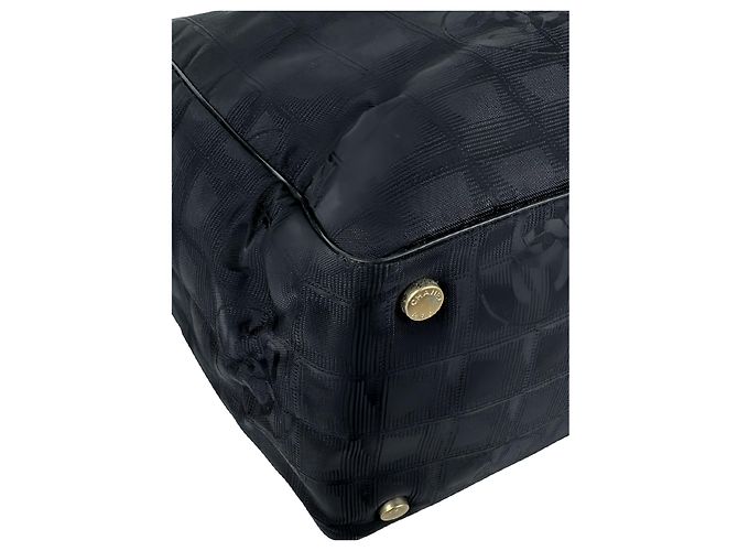 Borsa Tote Chanel New Travel Line in nylon nero - vista 11