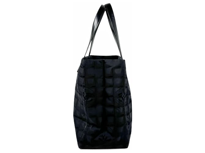 Borsa Tote Chanel New Travel Line in nylon nero - vista 12