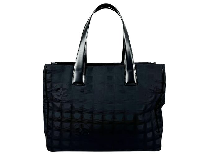 Borsa Tote Chanel New Travel Line in nylon nero - vista 2