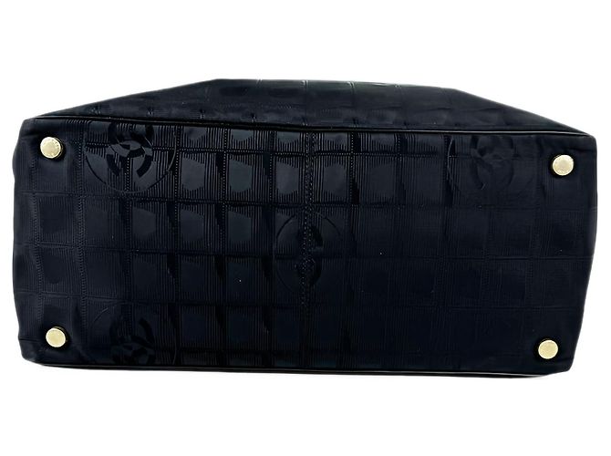 Borsa Tote Chanel New Travel Line in nylon nero - vista 3