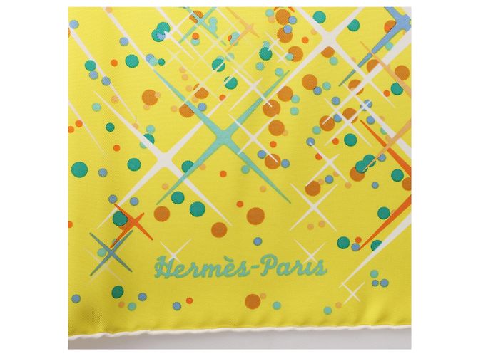 Hermès Carré 90 "Magic Kelly" Seidentuch in Gelb - Ansicht 8