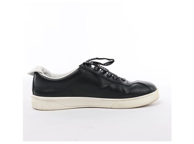 Chanel Coco Mark Leder-Sneaker in Schwarz G34085, Größe EU 37 - Ansicht 3