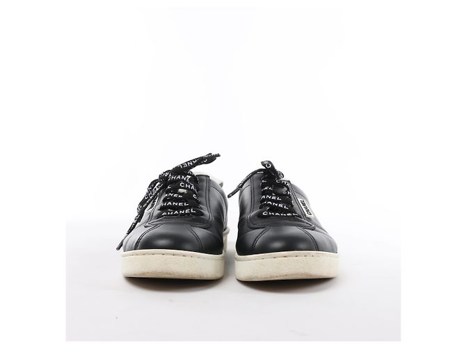 Chanel Coco Mark Leder-Sneaker in Schwarz G34085, Größe EU 37 - Ansicht 4