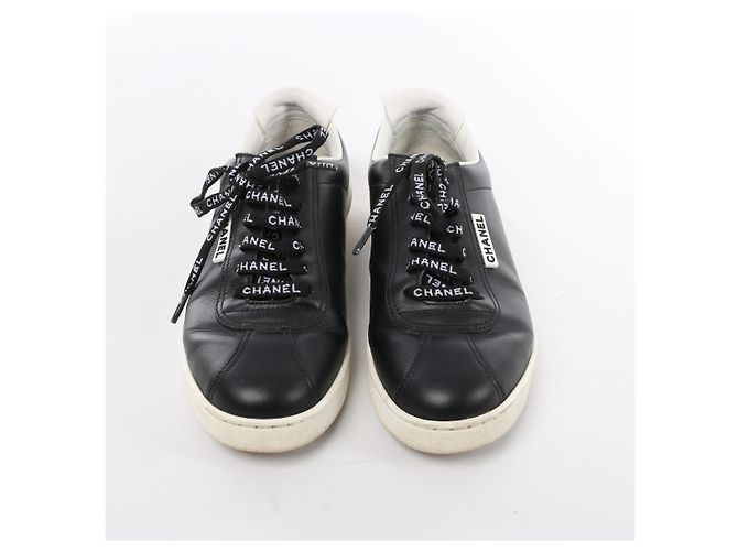 Chanel Coco Mark Leder-Sneaker in Schwarz G34085, Größe EU 37 - Ansicht 5