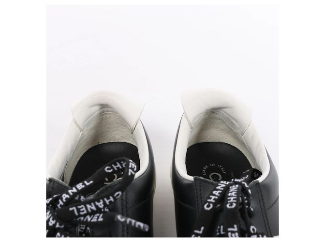 Chanel Coco Mark Leder-Sneaker in Schwarz G34085, Größe EU 37 - Ansicht 6