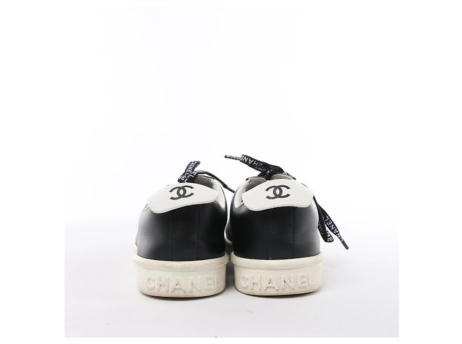 Chanel Coco Mark Leder-Sneaker in Schwarz G34085, Größe EU 37 - Ansicht 7