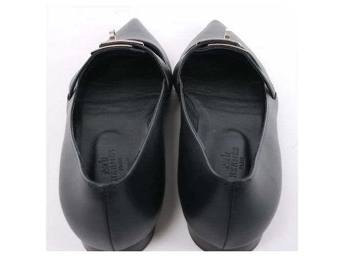 Hermès Kelly 25SS Leather Ballet Flat in Black 251002Z, Size EU 36 - vista 10