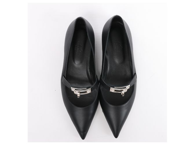 Hermès Kelly 25SS Leather Ballet Flat in Black 251002Z, Size EU 36 - vista 2