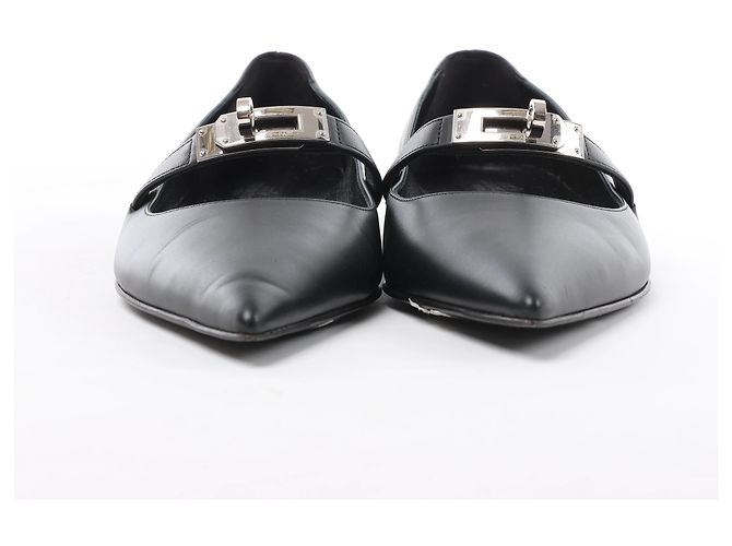 Hermès Kelly 25SS Leather Ballet Flat in Black 251002Z, Size EU 36 - vista 4