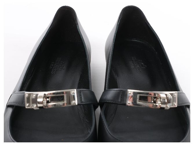 Hermès Kelly 25SS Leather Ballet Flat in Black 251002Z, Size EU 36 - vista 6