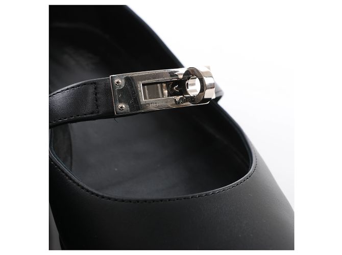 Hermès Kelly 25SS Leather Ballet Flat in Black 251002Z, Size EU 36 - vista 8