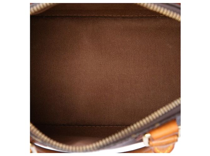 Borsa Satchel Louis Vuitton Monogram Alma BB Marrone - vista 4