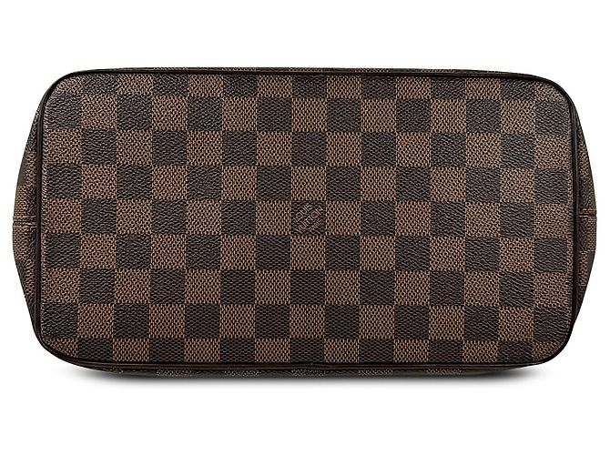Borsa a mano Louis Vuitton Damier Ebene Saleya PM Marrone - vista 3