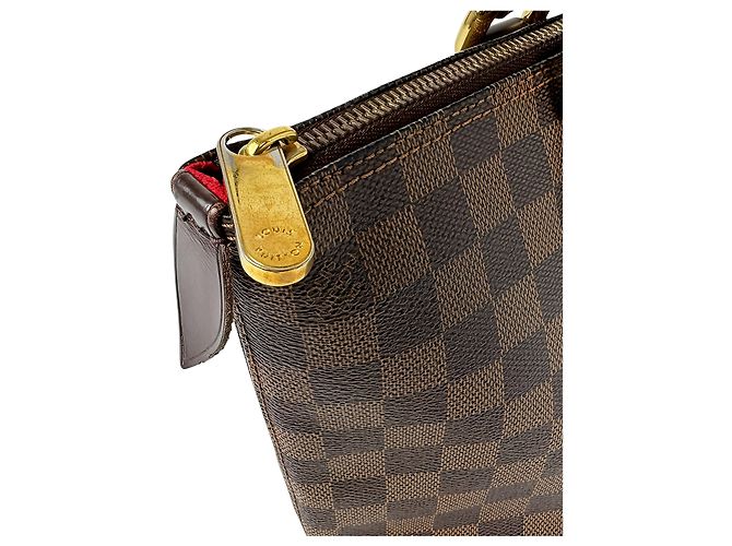 Borsa a mano Louis Vuitton Damier Ebene Saleya PM Marrone - vista 6