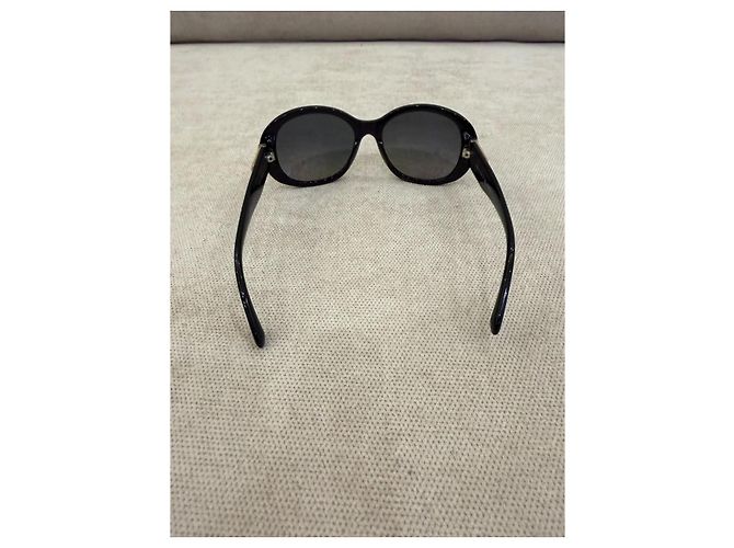 Chanel Gafas de Sol Ovaladas en Acetato Negro - vista 2