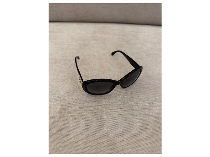 Chanel Gafas de Sol Ovaladas en Acetato Negro - vista 7