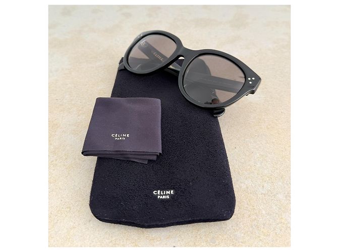 Céline Phoebe Philo Oversized Sonnenbrille Schwarz CL 41755 - Ansicht 2
