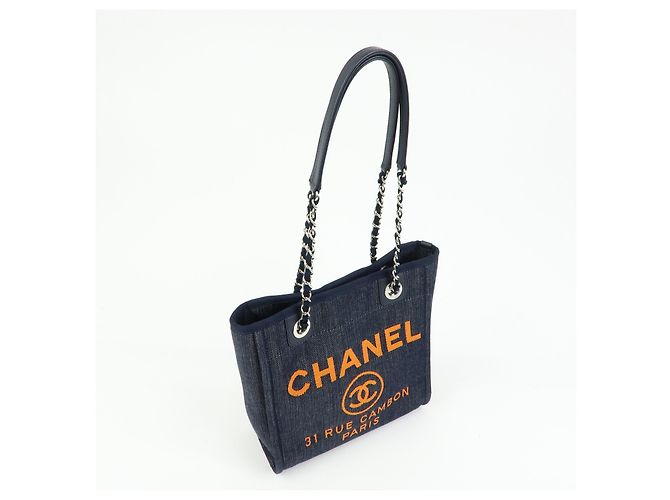 Chanel Deauville Denim Medium - vista 4
