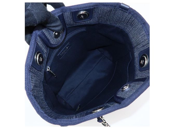 Chanel Deauville Denim Medium - vista 5