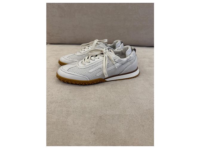 Hermès Jet Sneaker Weiß Leder - Ansicht 4
