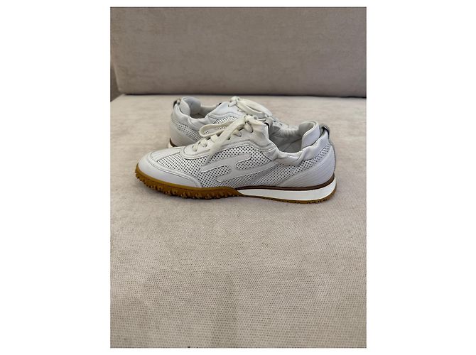 Hermès Jet Sneaker Weiß Leder - Ansicht 6