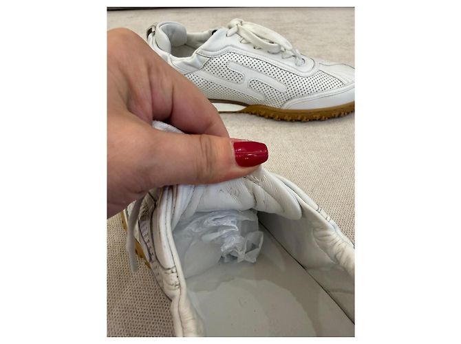 Hermès Jet Sneaker Weiß Leder - Ansicht 8