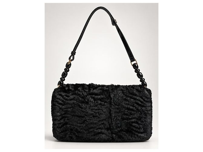 Borsa Christian Dior Malice Pelliccia Astrakhan Nera - vista 2