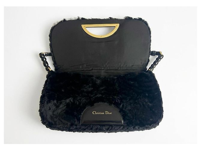 Borsa Christian Dior Malice Pelliccia Astrakhan Nera - vista 6