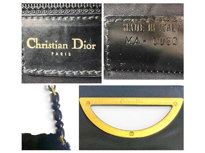 Borsa Christian Dior Malice Pelliccia Astrakhan Nera - vista 9