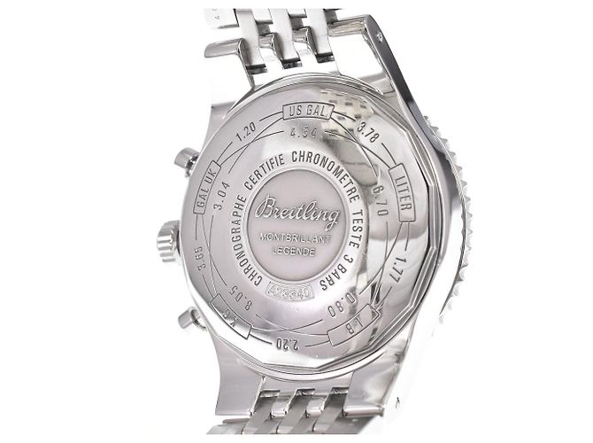 Breitling Navitimer Montbrillant Chronograph Automatic Stainless Steel and Leather 38 - vista 6
